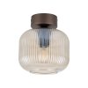 Nowoczesna oprawa sufitowa brązowa szklany ryflowany klosz okrągły reflektor spot minimalistyczny uniwersalny klasyczny SALVIA 11358 TK-Lighting